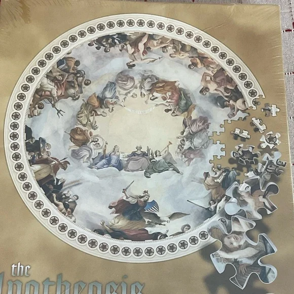 Apotheosis of Washington 500 pc Jigsaw Puzzle 20" Round US Capitol #9138 New - Picture 6 of 6